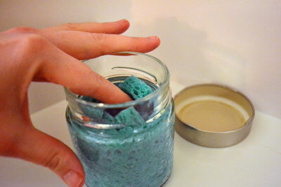 nail polish remover sponge