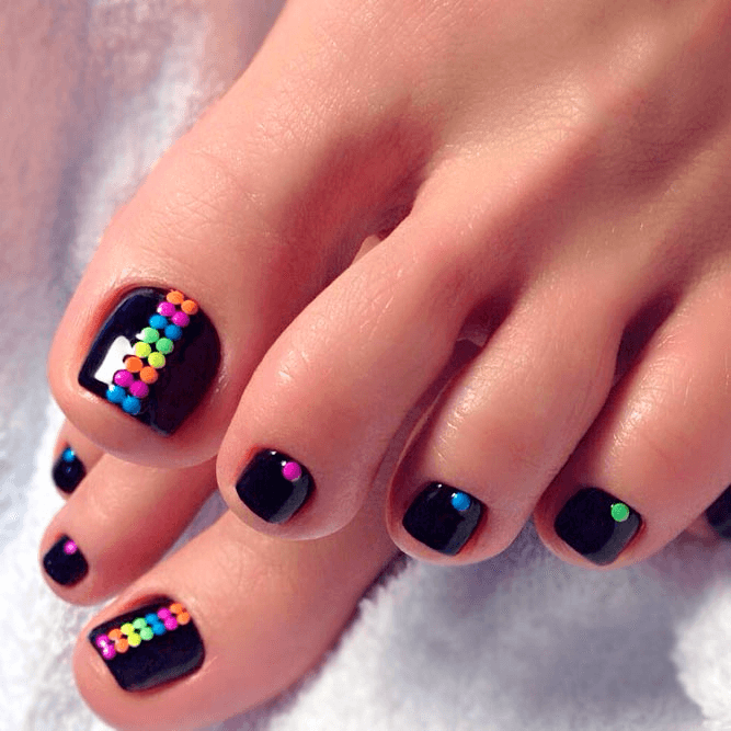 Accent Toe Nail Design