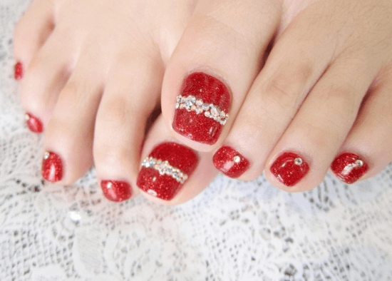 Christmas Toe Nail Design2