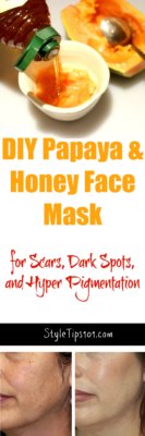 DIY Lightening Face Mask