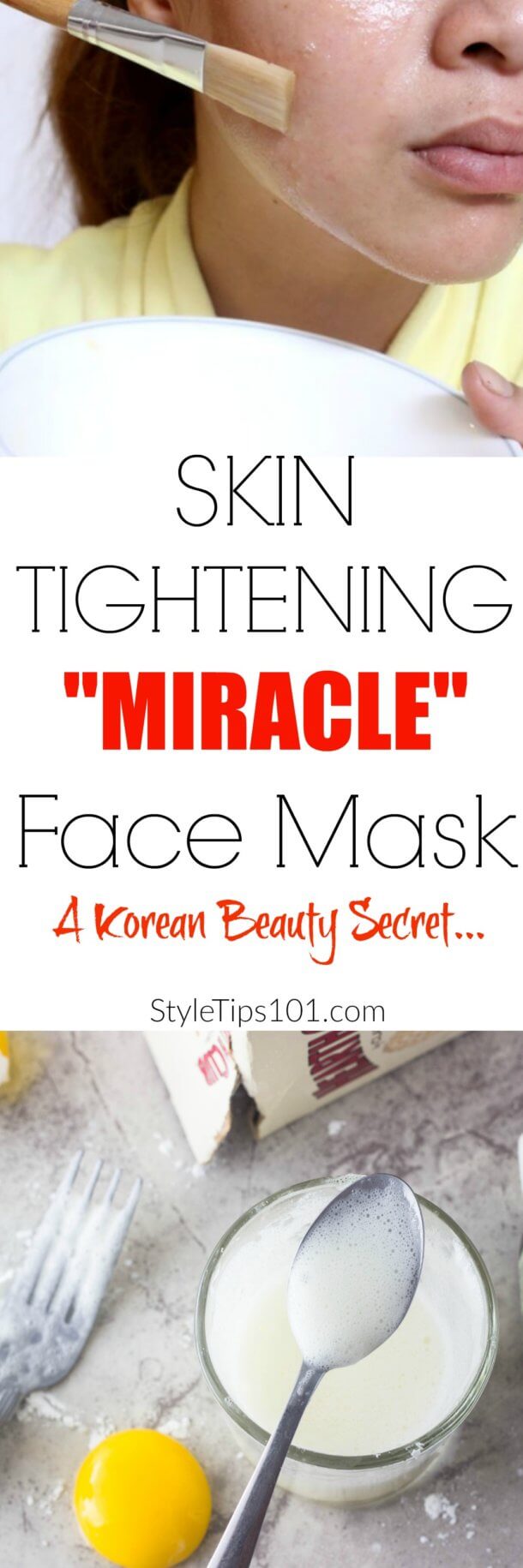 DIY Skin Tightening Mask With Egg White