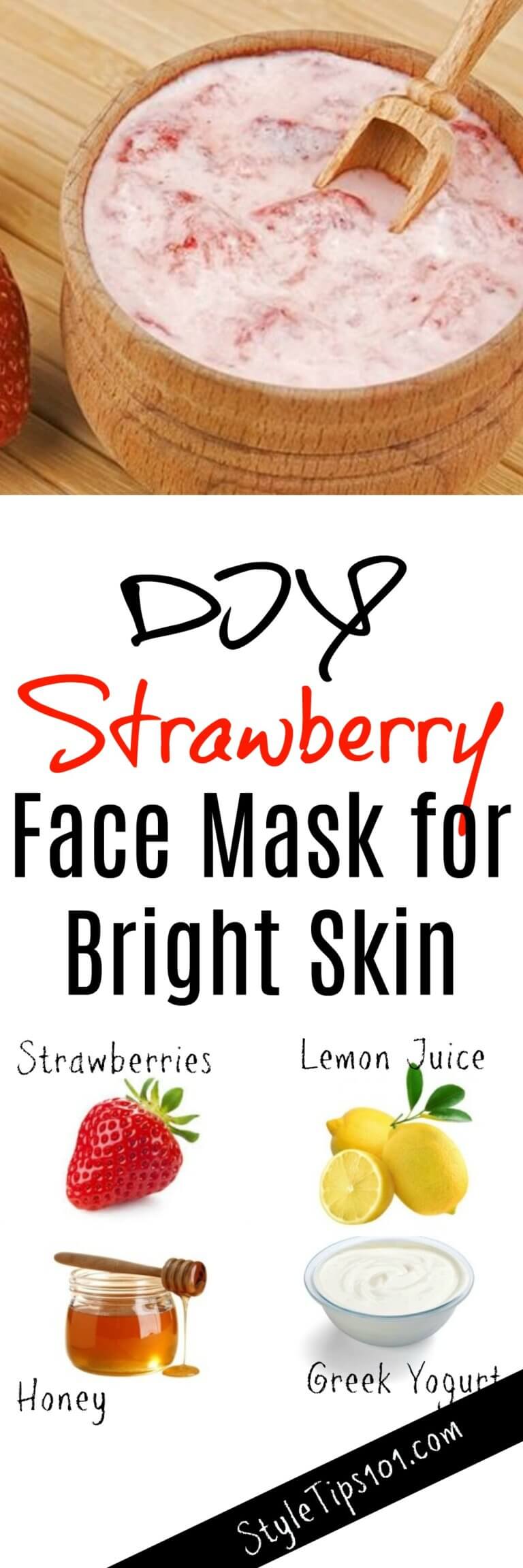 DIY Strawberry Face Mask for Bright Skin