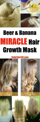 DIY Miracle Hair Growth Mask With Honey, Bananas, and Beer