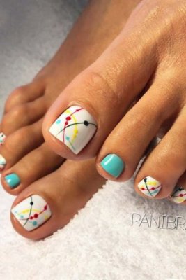 connect the dots pedicure designs