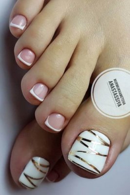 french manicure pedicure designs