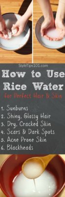 how to use rice water