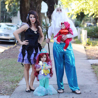little mermaid family halloween costume