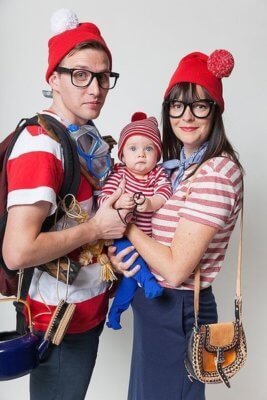 where's waldo family halloween costume