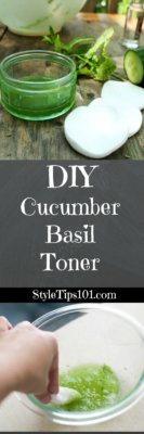 DIY Cucumber Basil Toner