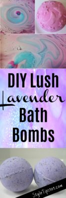 DIY Lush Lavender Bath Bombs