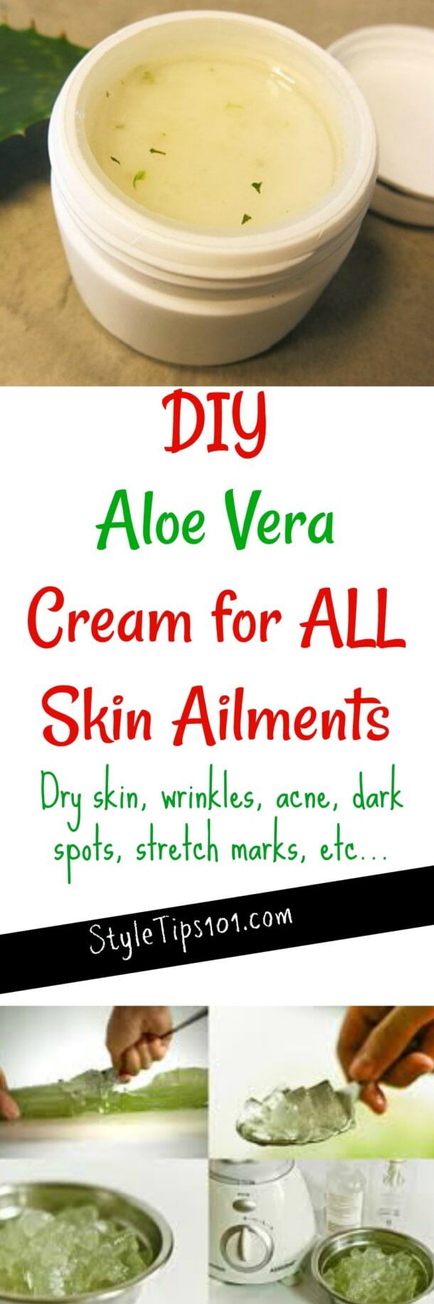 DIY Aloe Vera Cream for All Skin Conditions