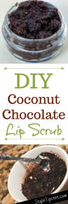 DIY Coconut Chocolate Lip Scrub