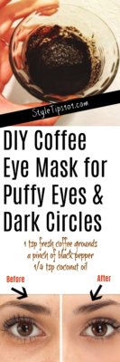 Homemade Coffee Eye Mask
