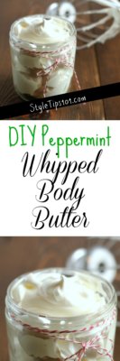 diy whipped peppermint body butter