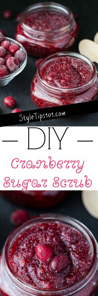 DIY Cranberry Sugar Scrub