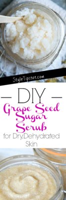 DIY Grape Seed Sugar Scrub
