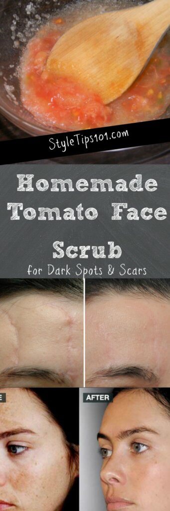 Homemade Tomato Face Scrub