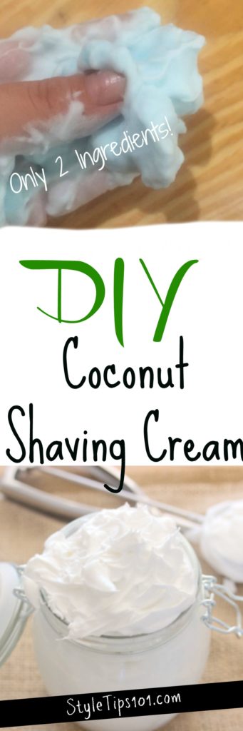 DIY Coconut Shaving Cream