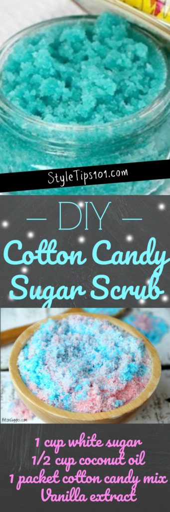 DIY Cotton Candy Sugar Scrub
