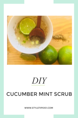 DIY Cucumber Mint Scrub