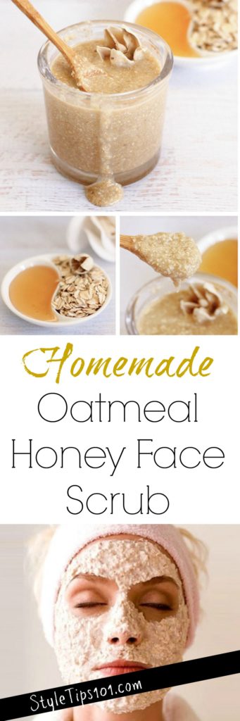 Homemade Honey Oatmeal Face Scrub