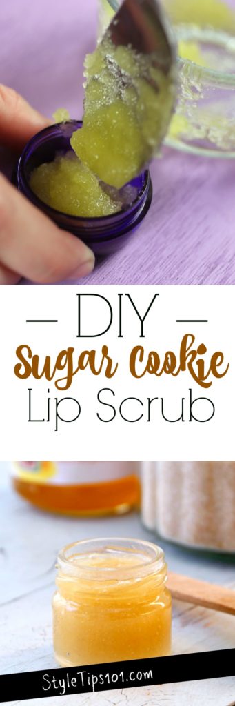 diy sugar cookie lip scrub