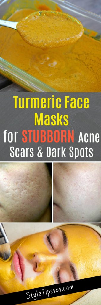 Turmeric facial mask for dark spots