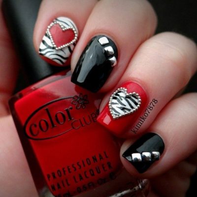 valentines nail art 9