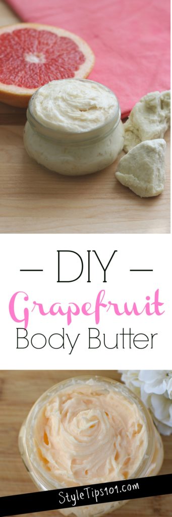 Homemade Grapefruit Body Butter