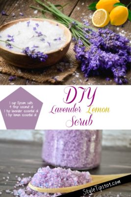 diy lavender lemon scrub