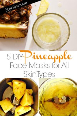 DIY Pineapple Face Masks