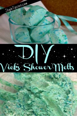 DIY vapor rub shower melts
