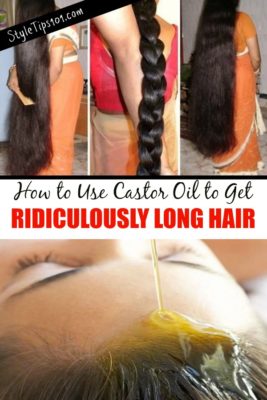 castor oil to grow long hair