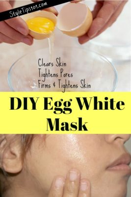 diy egg white mask