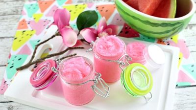 watermelon lip scrub