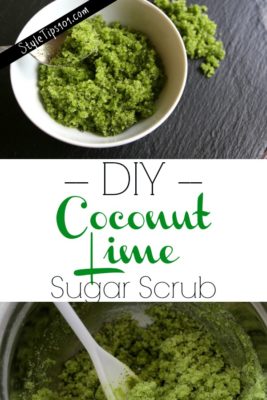 DIY Coconut Lime Sugar Scrub