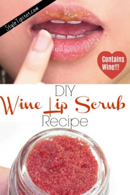 DIY Wine Lip Scrub
