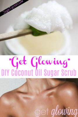 diy coconut oil sugar scrub