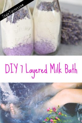diy layered milk bath