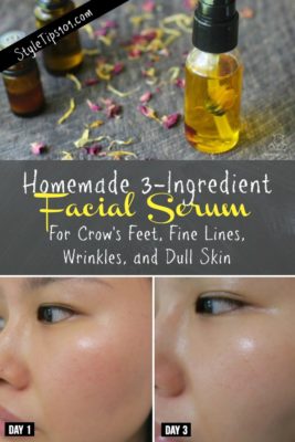 homemade facial serum