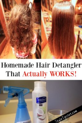 homemade hair detangler