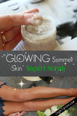 homemade yogurt body scrub