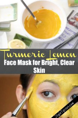 turmeric lemon face mask