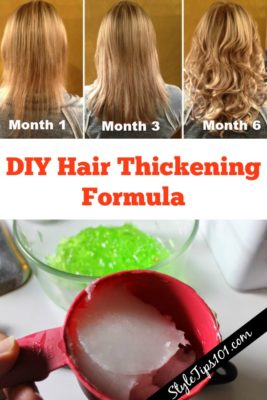 DIY Hair Thickening Formula