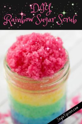 DIY Rainbow Sugar Scrub