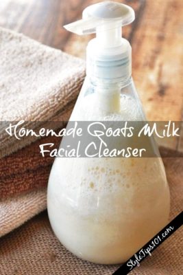 Homemade Goats Milk Facial Cleanser