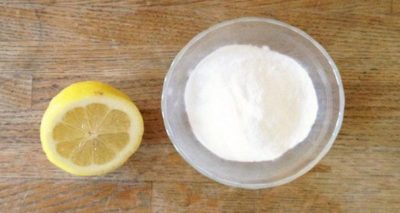 baking soda and lemon juice