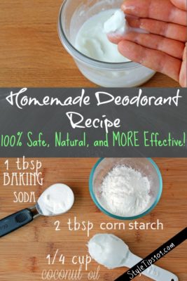 homemade deodorant recipe