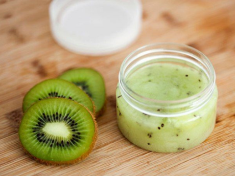 kiwi face scrub