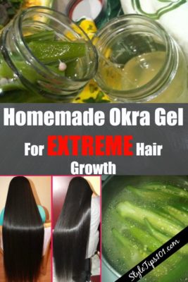 okra gel for hair